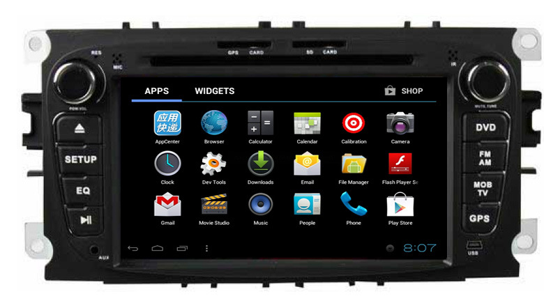 【FORD系列 專用車載DVD導航安卓4.0系統,支持倒車后視】價格,廠家,圖片,車載DVD、導航一體機,廣州市踏宏電子產品-