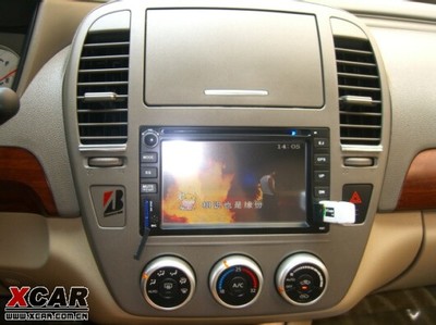 軒逸典雅藍2.0車載導航升級改裝作業